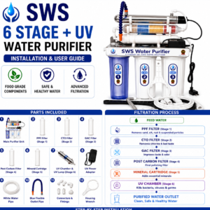6 stages filter with UV | ultraviolet filter water filter for home | Water filter for Office